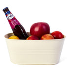 My Home My Living Oval Tin Containers 3-Piece Set - 10.5”W x 5.5”D x 4.75”H - Cream-Ample storage space for household essentials