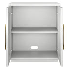 Hudson&Canal Tillman 28"W Accent Cabinet - White-Clean with a soft, dry cloth and no harsh chemicals or abrasive cleaning materials