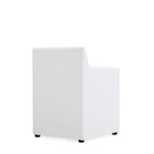 Manhattan Comfort Anna Square 22.83" Modern Faux Leather Upholstered Dining Armchair - Cream-Made to Last. Commercial Grade Product