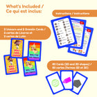 The Fidget Game 2D & 3D Shapes & Colours Card Pack-Supports recognition of shapes and colors for early math skills