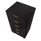 Manhattan Comfort Granville 23.62" Modern Tall Narrow Dresser - Black-10