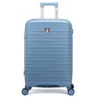 TUCCI Lussore 24" Hardside Check-in Luggage - Blue-Designed in Italy – Premium Italian craftsmanship and style. Crafted with a premium polypropylene hardshell that’s flexible, lightweight, and built to last