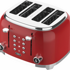 Salton NuRetro Digital 4 Slice Toaster - Space Cherry-Extra-wide self centering slots accommodate thick artisan bread and ensure even toasting on both sides