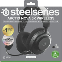 SteelSeries Arctis Nova 3 Wireless Gaming Headset for Xbox Series X - Black-Presets for cod, fortnite, and more: Control your audio using the mobile app to hear footsteps better in game. Unlock total audio control with 200+ game presets in the Arctis Companion