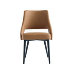 Manhattan Comfort Tremont 21.7" Modern Leatherette Upholstered Dining Chair - Saddle-Modern Dining Chair for Dining Room and Task Use
