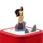 tonies Disney Pocahontas Audio Play Figurine (French)-Tracklist (in French): 1. Pocahontas - Partie 1 (inclus la chanson "Virginia Compagnie") 2. Pocahontas - Partie 2 (inclus les chansons "Au détour de la rivière" et "Écoute ton cœur I") 3. Pocahontas - Partie 3 (inclus la chanson "L'or de Virgnie") 4. Pocahontas - Partie 4 (inclus la chanson "L'air du vent") 5. Pocahontas - Partie 5 6. Pocahontas - Partie 6 (inclus la chanson "Des sauvages II"). Total Run Time: mins