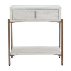 Zuo Yoru Side Table - Oak White-Wood Veneer MDF rectangular shape tabletop