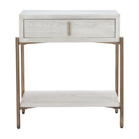 Zuo Yoru Side Table - Oak White-Wood Veneer MDF rectangular shape tabletop