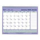 Blueline 2026 Monthly Calendar - 11" x 8-1/2" - Bilingual-12-Month: January 2026 to December 2026