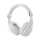 Basic Tech Wireless Over The Ear Foldable Headphones - White-Auxilary audio cable is included