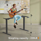 ShoppingAll Dual Motor Height Adjustable Electric Standing Desk Frame - Black-9