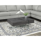 Brassex Bryden Coffee Table - Grey-3 storage compartments
