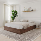 Nexera 3-Drawer Storage Bed Frame - Queen Size - Walnut-7