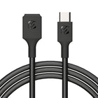 Scosche ExtendIt USB Type C Female to USB Type C Male Extension Cable - 6' - Black-Add 6ft. To any USB-C cable, so you're ready for any charging or synching situation