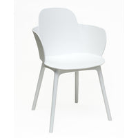 Dura Housewares Granada Chair - White - 4 Pack-Modern, decorative design