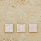 Yellow Door Match Me Sensory Flower Tiles 12-Piece Set-Made from sustainably-sourced FSC beech wood, each tile measures 2-1/2".