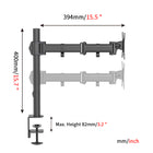 ShoppingAll Single Monitor Mount Stand with Adjustable Arm for 13"-32" Monitor - Black-Hold one 13"-32" monitor with 75mm x75mm or 100mm x 100mm VESA mounting holes, supports monitor weight up to 17.6lb/8kg.