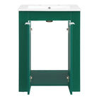 Modway Maybelle 24" Bathroom Vanity - Green/White-Assembly Required