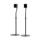 Kanto Height Adjustable Satellite Speaker Stands - Black-Solid baseplate reduces unwanted resonance