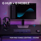 Logitech G522 Lightspeed  Wireless Gaming Headset - Full-Band Mic - Advanced Audio -Tri-Connect - Black-Enjoy up to 60 hours of battery life (with lighting off) and effortless wireless connectivity up to 30 meters, allowing you to take a break from the action without missing a beat