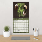 DateWorks 2026 16-Month Wall Calendar - 12" x 12" - Horror Collection - Bilingual-Features monthly pages for January to December 2026, as well as the last 4 months of 2025