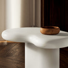 Modway Elowen Outdoor Side Table - White-Sculptural Silhouette