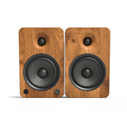 Kanto YU6 200W Powered Bookshelf Speakers with Bluetooth and Phono Preamp - Walnut-5.25" Kevlar drivers and 1" silk dome tweeters deliver crisp highs and wonderfully balanced mid-range