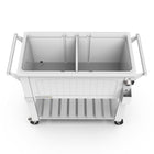 Permasteel 80 qt Furniture Style Patio Cooler with Divider - White-Extended cooling power keeps drinks chilled for up to 36 hours