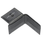Club Rochelier Men's Slim Fold Wallet with Removable ID - Charcoal Grey-Genuine Leather