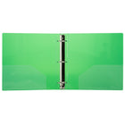 JAM Paper Plastic 2" 3-Ring Binder - Green -Colour: Green, Be stylish and organized with colourful binders