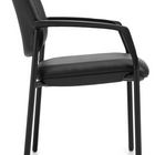 Offices to Go - Eor Guest Chair - Black-Contoured seat shape and waterfall edge effectively supports pelvis and hips in a comfortably balanced position, reducing pressure at the knee and allowing you to sit longer without discomfort
