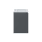 Modway Bryn 24" Wall-Mount Bathroom Vanity - Grey/White-Ceramic Sink With Integrated Countertop
