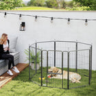 PawHut 8-Panel Heavy Duty Foldable Dog Playpen - 39" H-Suitable for both indoor and outdoor
