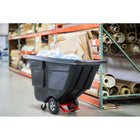 Rubbermaid Commercial Tilt Truck - 1/2 Cubic Yard-Leakproof polyethylene bottom body supported by steel frame