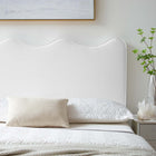 Modway Athena Performance Velvet Full/Queen Headboard - White-Performance Velvet Upholstery