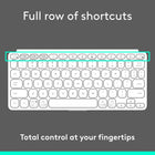 Logitech Keys-To-Go 2 Portable Bluetooth Tablet Keyboard with Built-in Cover - Pale Grey-Logi Options+ App: Customize your entire F-row to accommodate any function you need, so that working on-the-go is easy and efficient (available on Windows and macOS only)