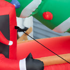 HOMCOM 6' Lit Inflatable Santa on Truck Christmas Yard Decoration-Primary Colour: Red 