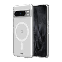 AXS ULTRA CLEAR Magnetic Drop-tested Clear Case for Google Pixel 8 Pro-Anti-UV material offers a crystal clear design