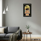 Jimi Hendrix Bold As Love Music Cover with Gold Vinyl - Framed Print - 19" x 31"-Ready to hang - arrives fully assembled
