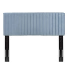 Modway Keira Performance Velvet Full/Queen Headboard - Light Blue-Solid Wood and Particleboard Frame