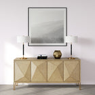 Hudson&Canal Simone 25" Tall 2-Light Table Lamp with Fabric Shade - Black/Brass/White-Includes a 6 ft. cord with rotary socket switch