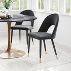 Zuo Menlo Dining Chair - Black - Set of 2-Chair Weight Capacity: Supports up to 250 lb
