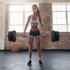 Soozier 50 lb Barbell Weight Set-Non-slip curl bar design ensures comfortable grip during workouts