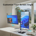 ShoppingAll Dual LCD LED Monitor Mount Stand with 2 Adjustable Arms for 13"-32" Monitors - Black-6