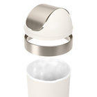 Umbra Venti Trash Can with Swing Top Lid - Sand - 16-Gallon (62 L)-5
