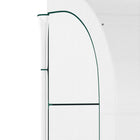 Outsunny Walk-in Wall Lean-to Greenhouse with PE Cover - Windows - Shelves and 2 Zipper Doors - White- Reinforced, powder-coated steel frame for long-lasting use
 