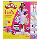 Play-Doh Barbie Designer Dolls Dough - Assorted-It's easy and fun to make Play-Doh Barbie doll outfits! The 12 inch dress up doll can be placed on and off the stand and features movable arms, legs, and head