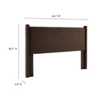 Modway Rael Performance Velvet Full Headboard - Chocolate Brown-6