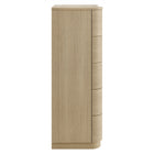 Modway Mirae 5-Drawer Curved Dresser Chest of Drawers - Brush Light Oak-6