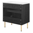 Modway Chaucer 30" Bathroom Vanity - Black/White-Assembly Required